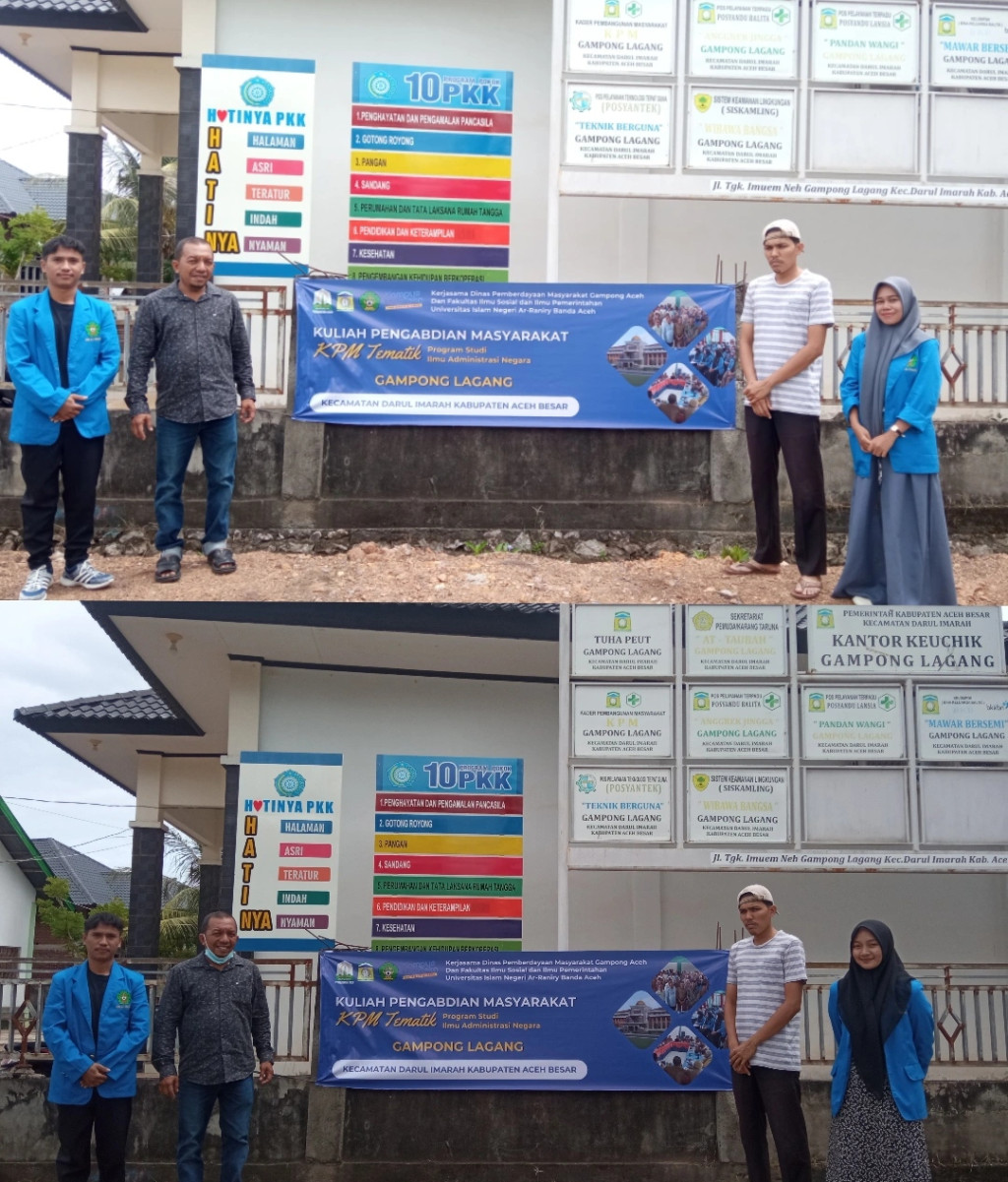 Foto bersama mahasiswa KPM Tematik 2023 prodi Ilmu Administrasi Negara UIN AR-RANIRY BANDA ACEH